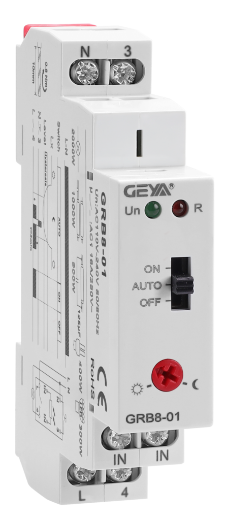 GRB8-01-240-2 GEYA Sensitivity Adjustable Light Switch 16Amp AC