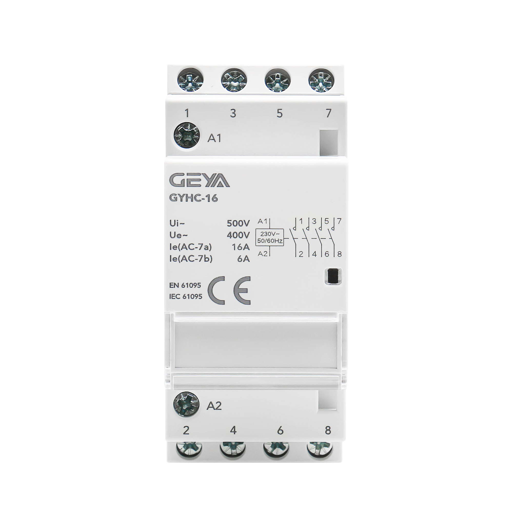 GEYA Modular Contactor 4POLE 4NO 63 Amp AC - Image 2