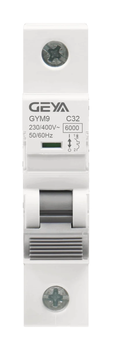 GYM9-6000 1P 正面 GEYA MCB 1POLE 6-25 Amp AC