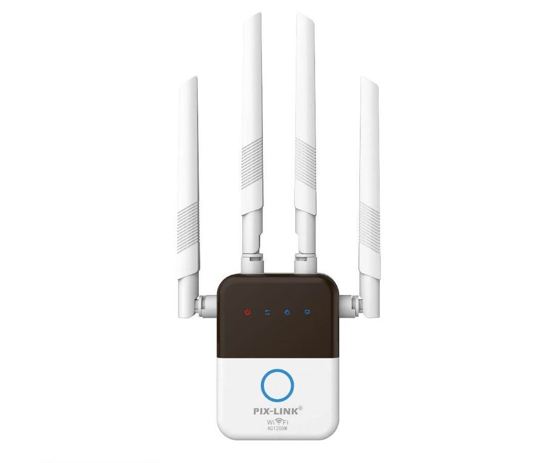 PIX-LINK Wi-Fi Router/Repeater 1200 Mbps 2.4/5.8 Ghz