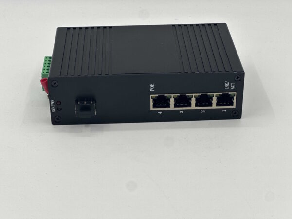 1 Industrial Web Managed Switch 4 GE POE ports +1 GE SFP Uplink