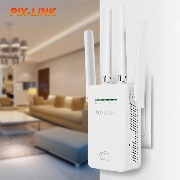 PIX-LINK Wi-Fi Extender 300 Mbps, 2.4 Ghz