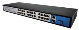 Unmanaged Switch 24 FE POE Ports (2 GE +1 SFP) Uplink