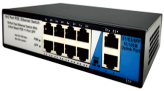 Web Managed Switch 8 GE POE ports +2 GE Uplink