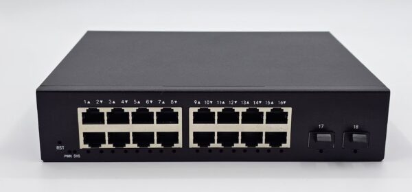 Web Managed Switch 16 GE ports + 2 SFP Uplink