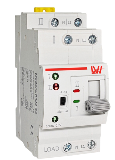 1 LW ATS 2P 63A DIN-Rail LW-G2R-63/2P