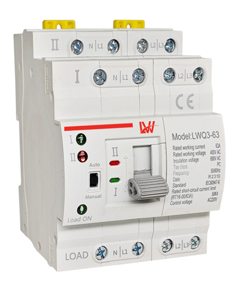 LW ATS 4P 63A DIN-Rail LW-G2R-63/4P - Image 2