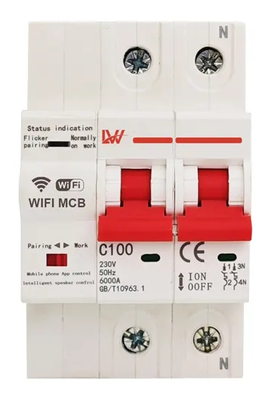 1 LW Wi-Fi MCB Breaker (ON/OFF) and Metering AC 2P 63A
