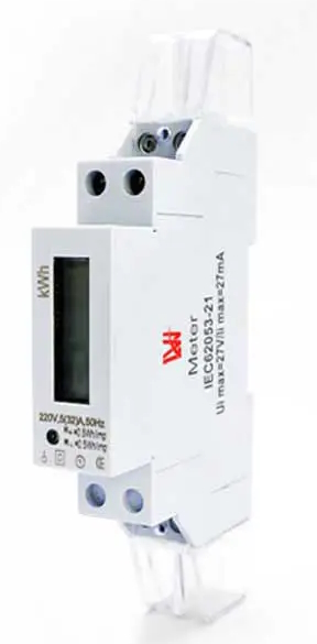 1 LW Digital Enerygy Meter Single Phase DIN-Rail