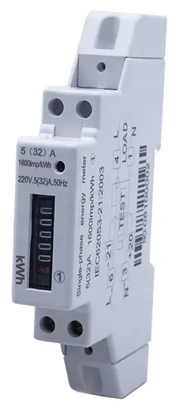 1 LW Mechanical Enerygy Meter Single Phase DIN-Rail