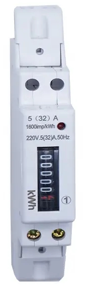 LW Mechanical Enerygy Meter Single Phase DIN-Rail - Image 2