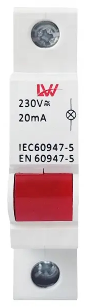 3 LW One LED Signal Lamp 18mm DIN-Rail