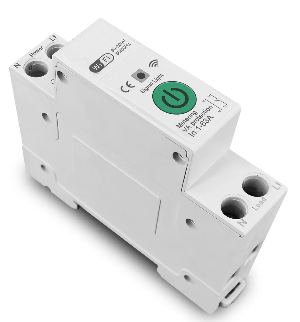 OBCH Wi-Fi metering + voltage/current protector 1P 63 Amp AC